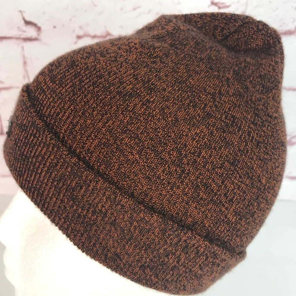 EASTERN MOUNTAIN SPORTS Unisex beanie knit cap hat brown and black One Size NWT - Picture 9 of 12